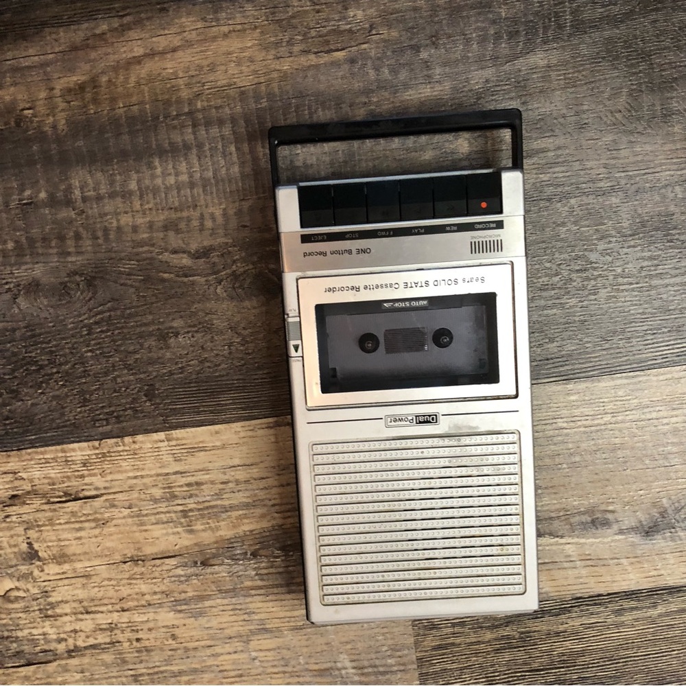 Vintage Sears n Roebuck cassette n voice recorder